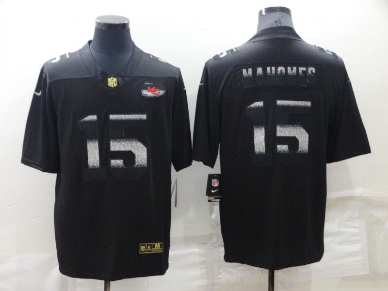 Men Kansas City Chiefs #15 Mahomes Black Nike Limited NFL Jerseys